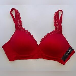 Ambrielle full coverage bra in cherry cordial size L